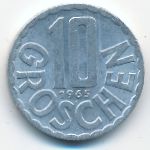 Австрия, 10 грошей (1965 г.)
