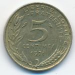 Франция, 5 сентим (1971 г.)