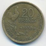 Франция, 20 франков (1950 г.)