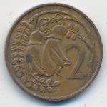 New Zealand, 1 cent, 1967