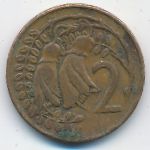 New Zealand, 1 cent, 1969