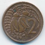 New Zealand, 2 cents, 1973