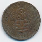 Новая Зеландия, 1/2 пенни (1947 г.)
