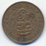 Новая Зеландия, 1/2 пенни (1950 г.)