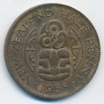 Новая Зеландия, 1/2 пенни (1958 г.)