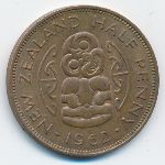 Новая Зеландия, 1/2 пенни (1962 г.)