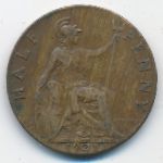 Великобритания, 1/2 пенни (1921 г.)