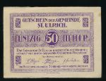 Austria Notgelds, 50 геллеров, 1920