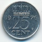 Нидерланды, 25 центов (1976 г.)