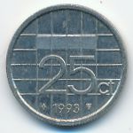 Нидерланды, 25 центов (1993 г.)