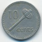 Fiji, 10 cents, 1969