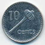 Fiji, 10 cents, 1999