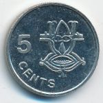 Solomon Islands, 5 cents, 1996