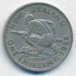 New Zealand, 1 shilling, 1958