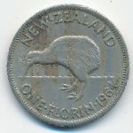 New Zealand, 1 florin, 1964