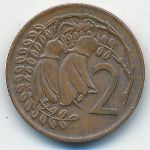 New Zealand, 2 cents, 1969