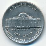 USA, 5 cents, 1986