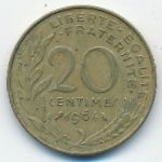 Франция, 20 сентим (1964 г.)
