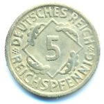 Веймарская республика, 5 рейхспфеннигов (1925 г.)