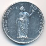 Lombardy-Venetia, 5 lire, 1848