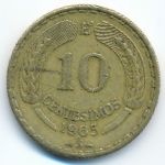 Чили, 10 сентесимо (1965 г.)