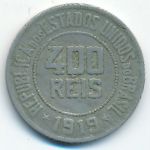 Brazil, 400 reis, 1919