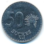 Ecuador, 50 sucres, 1991