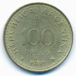 Argentina, 100 pesos, 1980