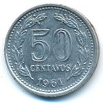 Argentina, 50 centavos, 1961