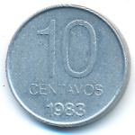 Argentina, 10 centavos, 1983