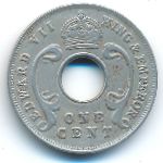East Africa, 1 cent, 1909