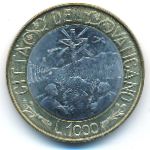 Vatican City, 1000 lire, 1999