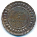Tunis, 5 centimes, 1916