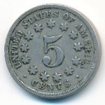 США, 5 центов (1869 г.)