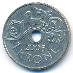 Norway, 1 krone, 2006