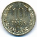 Chile, 10 pesos, 2000