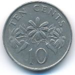 Singapore, 10 cents, 1988
