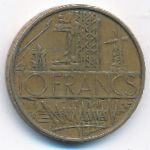 France, 10 francs, 1974
