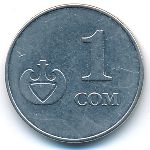 Киргизия, 1 сом (2008 г.)