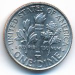 USA, 1 dime, 2015