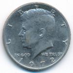 USA, 1/2 dollar, 1972