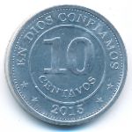 Nicaragua, 10 centavos, 2015