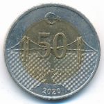 Turkey, 50 kurus, 2020