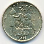 San Marino, 200 lire, 1995