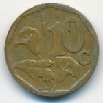 South Africa, 10 cents, 2004