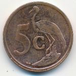 South Africa, 5 cents, 2010