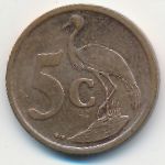 South Africa, 5 cents, 2008