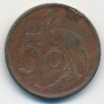 South Africa, 5 cents, 2009
