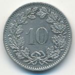 Switzerland, 10 rappen, 1982