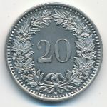 Switzerland, 20 rappen, 2014